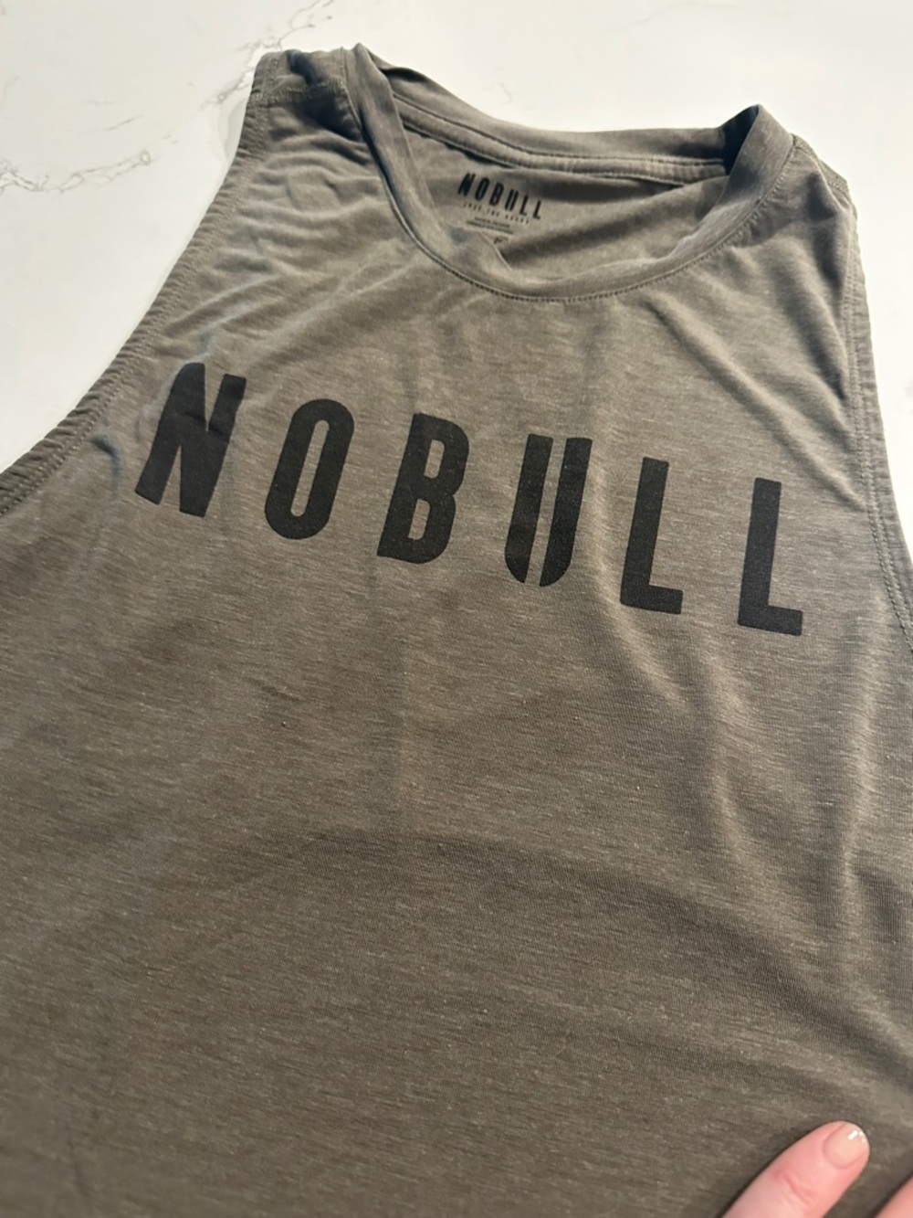 NOBULL Muscle Tank Olive Green - Picture 7 of 12